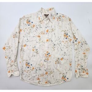 womens 7 diamonds fall blouse retro vtg style floral long sleeved